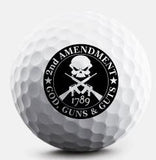 God, Guns, Guts Golf Ball