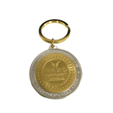 2nd Amendment Gold Keychain