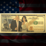 First Couple Golden Trump Faux Buck