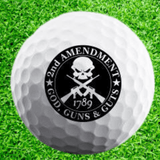 God, Guns, Guts Golf Ball