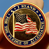 Pledge Of Allegiance Gold-Plated Coin