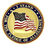 Pledge Of Allegiance Gold-Plated Coin