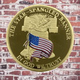Star Spangled Banner Gold-Plated Coin