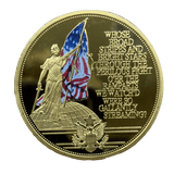 Star Spangled Banner Gold-Plated Coin