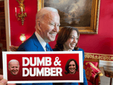 Dumb & Dumber Biden Sticker