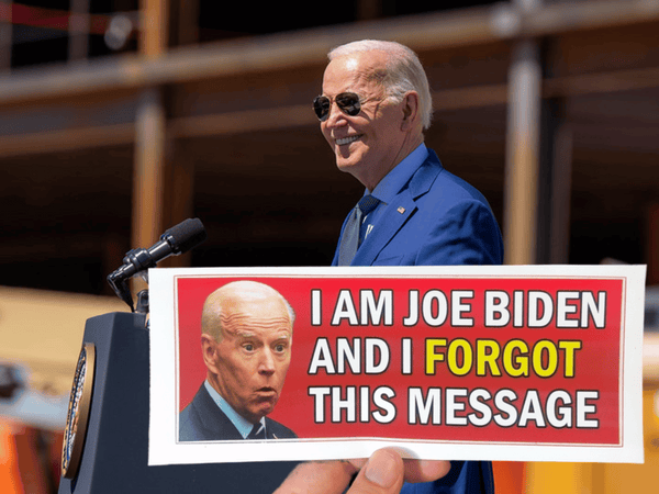 Forgetful Joe Biden Sticker