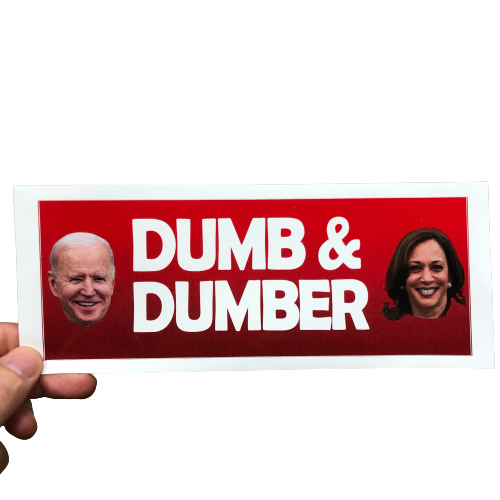 Dumb & Dumber Biden Sticker – American Smart Shopper