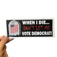 Don't Let Me Vote Democrat Sticker