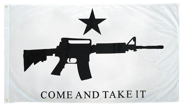 Come And Take It Flag - White