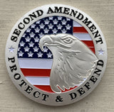 2A My Gun Permit Silver-Plated Coin