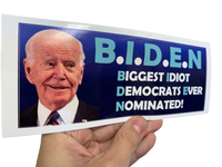 B.I.D.E.N. - Biggest Idiot Dems Ever Nominated! Sticker