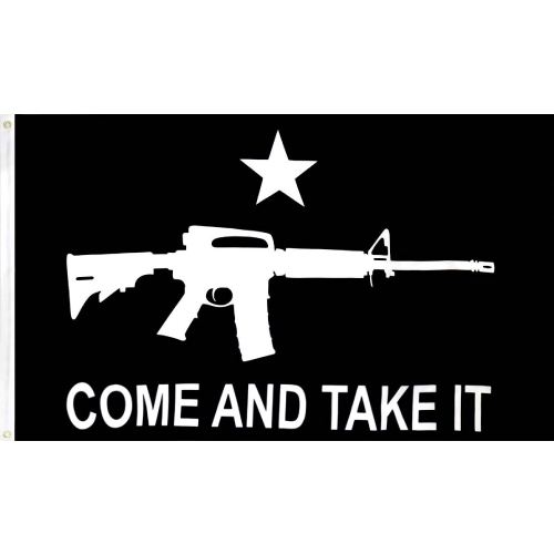 Come And Take It Flag - Black