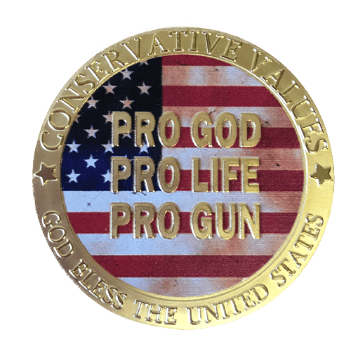 Conservative Values Gold-Plated Coin