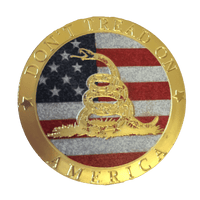 Don't Tread On America Gold-Plated Coin