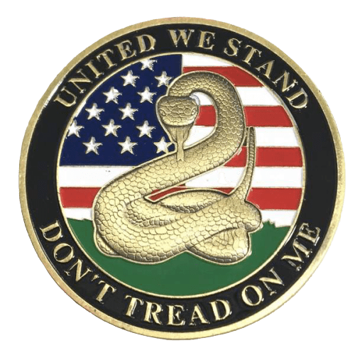 Don't Tread On Me Full Color Coin