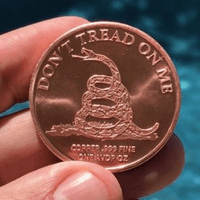 Don't Tread On Me Copper Coin