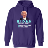 Hilarious Biden 'Biggest Idiot' Pullover Hoodie [SE]