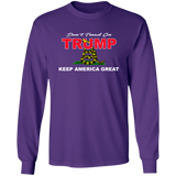 Don't TREAD on TRUMP Long Sleeve Ultra Cotton T-Shirt