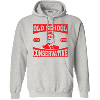 President Ronald Reagan Old School Conservative Hooded Sweatshirt (Hoodie)