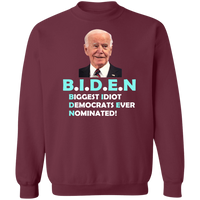 Hilarious Biden 'Biggest Idiot' Pullover Sweatshirt [SE]