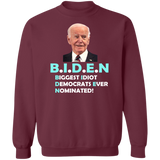 Hilarious Biden 'Biggest Idiot' Pullover Sweatshirt [SE]