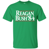 Reagan Bush '84 Presidential Election Retro T-Shirt (Dark Shirts)