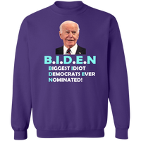 Hilarious Biden 'Biggest Idiot' Pullover Sweatshirt