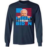 Funny Hidin' from Biden Long Sleeve T-Shirt