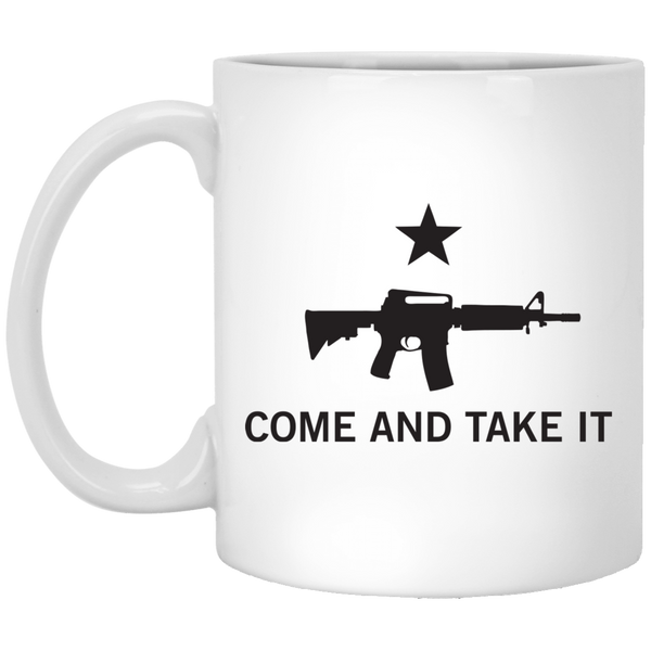 Come and Take it AR-15 Gun Owner White Mug