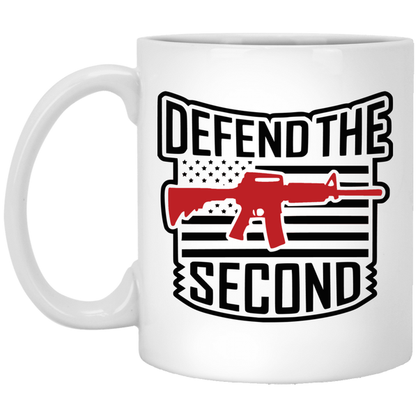 Defend the 2nd Amendment AR-15 11 oz. White Drinking Mug