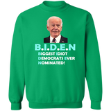 Hilarious Biden 'Biggest Idiot' Pullover Sweatshirt [SE]