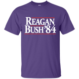 Reagan Bush '84 Presidential Election Retro T-Shirt (Dark Shirts)