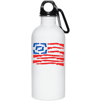 American Gun Flag - Stainless Steel Water Bottle