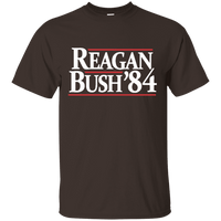 Reagan Bush '84 Presidential Election Retro T-Shirt (Dark Shirts)