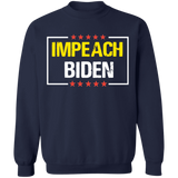 IMPEACH BIDEN Crewneck Pullover Sweatshirt