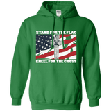 I Stand For The Flag, Kneel For The Cross Hoodie