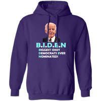 Hilarious Biden 'Biggest Idiot' Pullover Hoodie