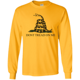 Don't Tread on Me Themed Long Sleeve T-Shirt