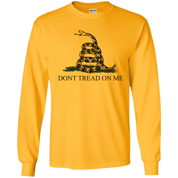 Don't Tread on Me Themed Long Sleeve T-Shirt