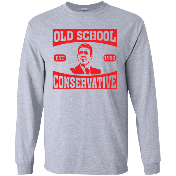 President Ronald Reagan Old School Conservative Long Sleeve Tee