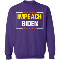 IMPEACH BIDEN Crewneck Pullover Sweatshirt [SE]