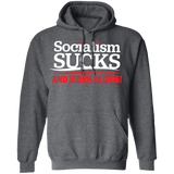 Socialism Sucks and Biden Blows Funny Pullover Hoodie