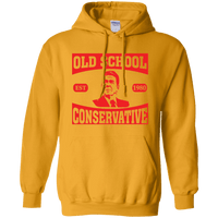 President Ronald Reagan Old School Conservative Hooded Sweatshirt (Hoodie)