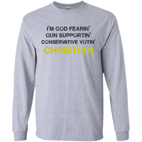 God-Fearing Conservative - LS Ultra Cotton T-Shirt