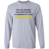 God-Fearing Conservative - LS Ultra Cotton T-Shirt