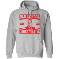 President Ronald Reagan Old School Conservative Hooded Sweatshirt (Hoodie)