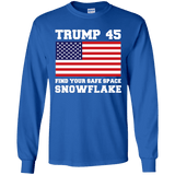 Trump 45 Snowflake Long Sleeve T-Shirt