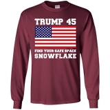 Trump 45 Snowflake Long Sleeve T-Shirt