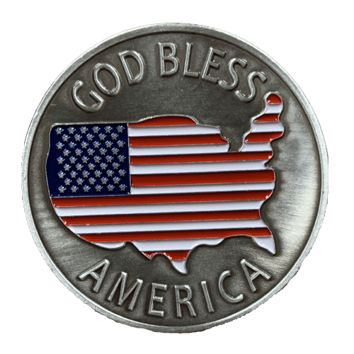 God Bless America Gold-Plated Coin