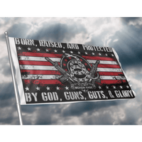 God, Guns, Guts, & Glory Flag